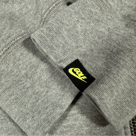 Vintage Nike Gray and Green Golf Full-Zip Hoodie with Green Logo - Picture 12 of 12